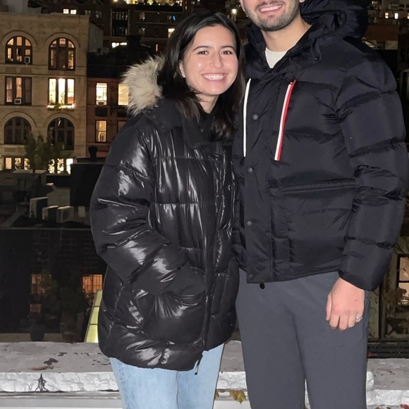 Pyrenex Down Puffer Jacket w/ Fur Trimmed Hood in Black - Size L - Picture 2 of 11